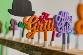 Magic Fotobox Holzutensilien